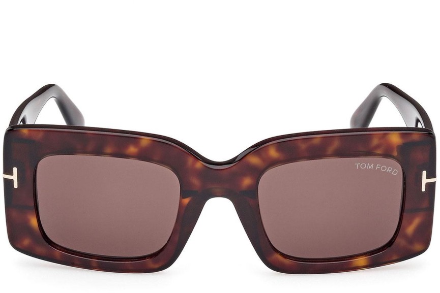 Ochelari de soare Tom Ford Brigitta FT1188 52E Dreptunghiulari Havana