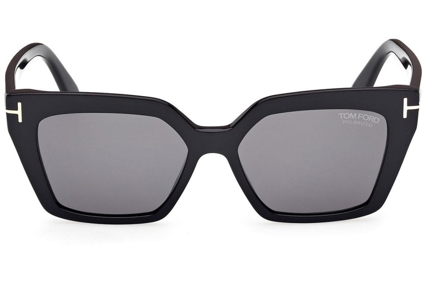 Ochelari de soare Tom Ford FT1030 01D Polarized Cat Eye Negri