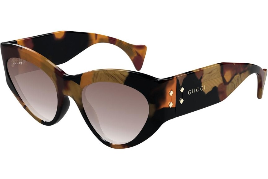 Ochelari de soare Gucci GG1704S 002 Cat Eye Havana