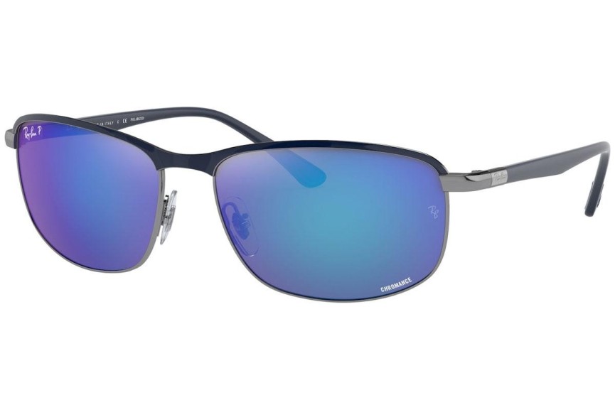 Ochelari de soare Ray-Ban Chromance Collection RB3671CH 92044L Polarized Dreptunghiulari Albaștri