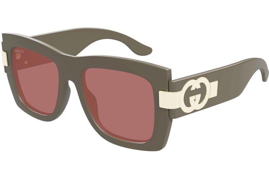 Ochelari de soare Gucci GG1688S 004 Pătrați Gri