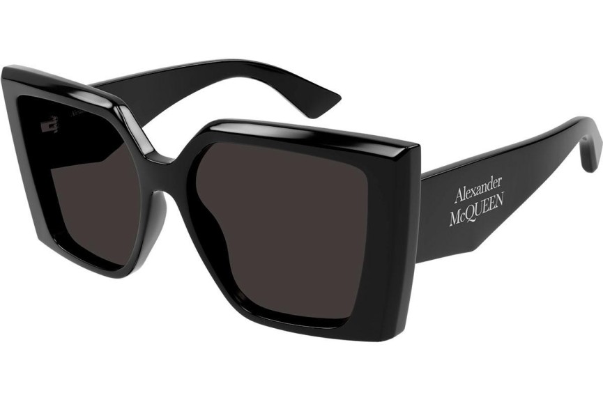 Ochelari de soare Alexander McQueen AM0467S 001 Pătrați Negri