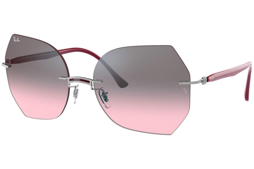 Ochelari de soare Ray-Ban Titanium Collection RB8065 003/H9 Cat Eye Argintii