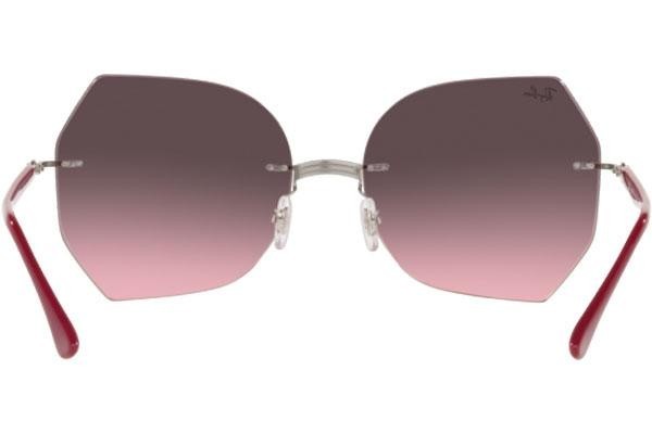 Ochelari de soare Ray-Ban Titanium Collection RB8065 003/H9 Cat Eye Argintii