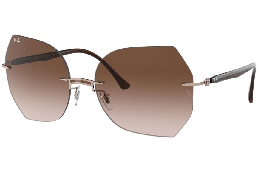 Ochelari de soare Ray-Ban Titanium Collection RB8065 155/13 Cat Eye Aurii