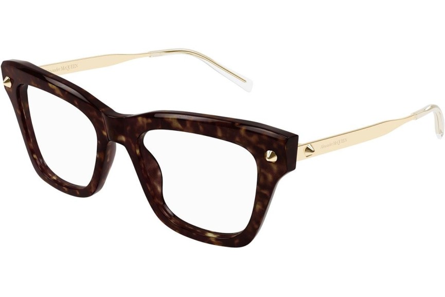 Ochelari Alexander McQueen AM0484O 006 Pătrați Havana