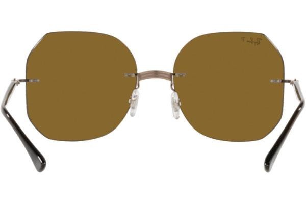 Ochelari de soare Ray-Ban Titanium Collection RB8067 155/83 Polarized Pătrați Maro