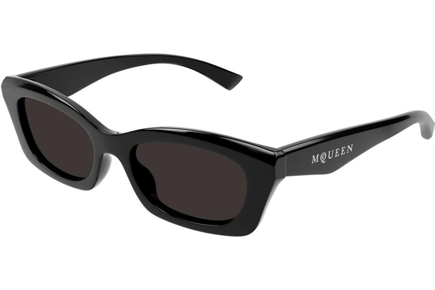 Ochelari de soare Alexander McQueen AM0474S 001 Dreptunghiulari Negri