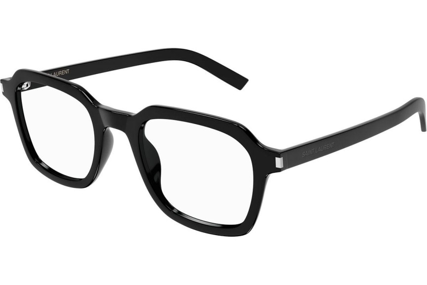 Ochelari Saint Laurent SL715SLIMOPT 001 Pătrați Negri