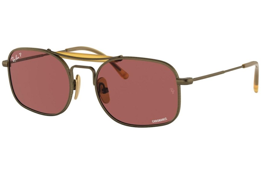 Ochelari de soare Ray-Ban Chromance Collection RB8062 9207AL Polarized Pătrați Maro