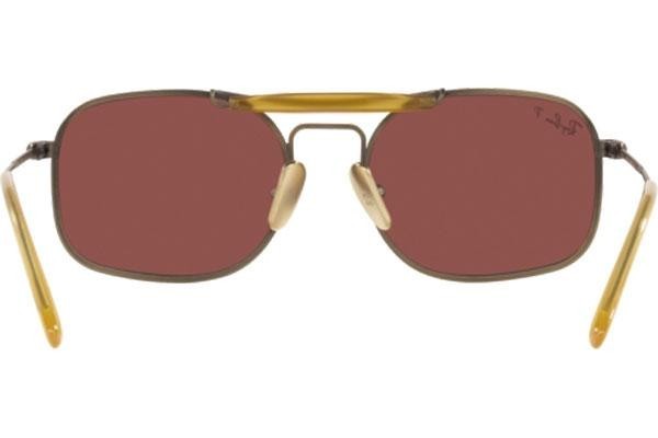 Ochelari de soare Ray-Ban Chromance Collection RB8062 9207AL Polarized Pătrați Maro