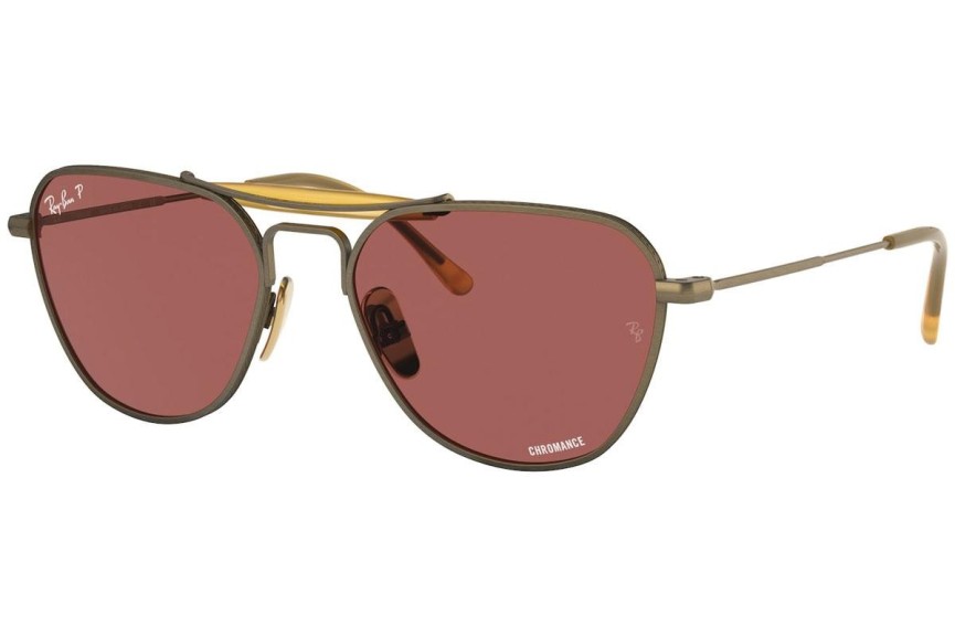 Ochelari de soare Ray-Ban Chromance Collection RB8064 9207AL Polarized Specială Maro