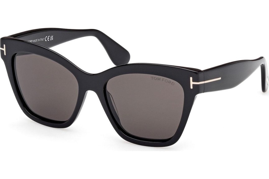 Ochelari de soare Tom Ford Elvira FT1217 01A Cat Eye Negri