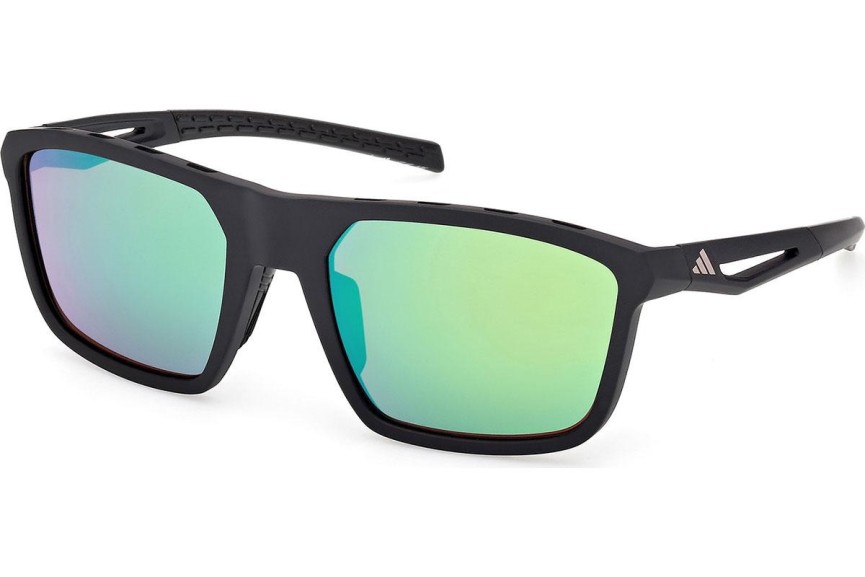 Ochelari de soare Adidas Sport SP0111 02Q Pătrați Negri