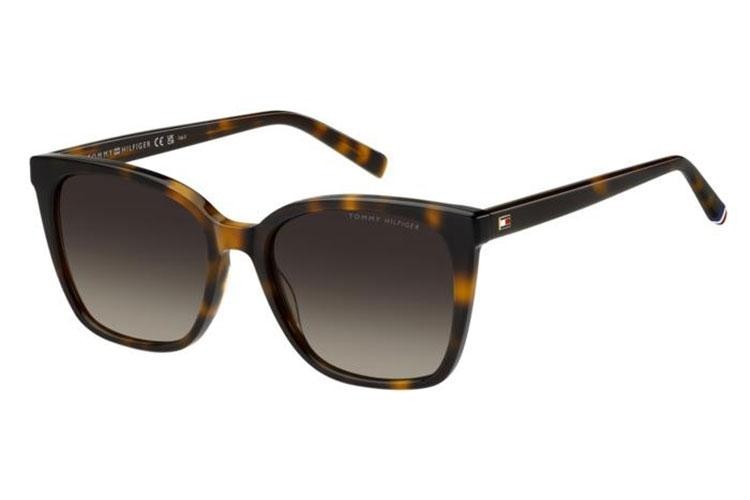 Ochelari de soare Tommy Hilfiger TH2226/S 086/HA Cat Eye Havana