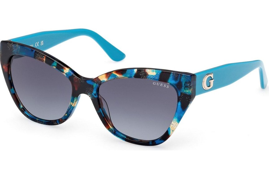 Ochelari de soare Guess GU00204 87P Cat Eye Albaștri