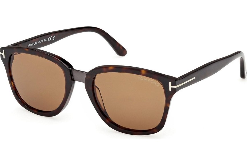 Ochelari de soare Tom Ford Graydon FT1213 52E Pătrați Havana