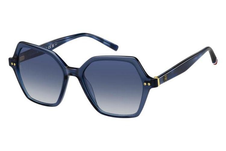 Ochelari de soare Tommy Hilfiger TH2213/S PJP/08 Cat Eye Albaștri