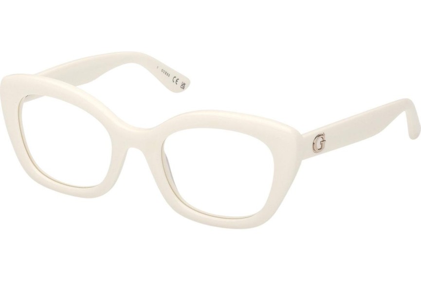 Ochelari Guess GU50225 021 Cat Eye Albi