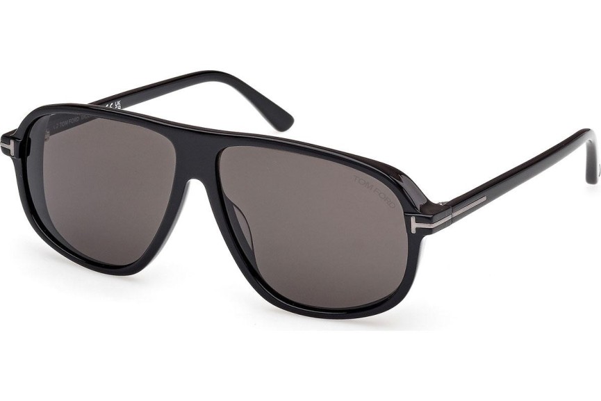 Ochelari de soare Tom Ford Guillaume FT1208-N 01A Pilot Negri