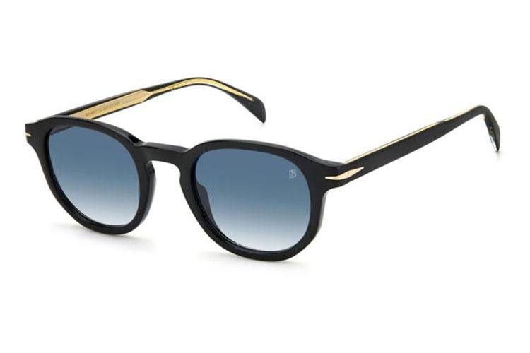 Ochelari de soare David Beckham DB1007/S 807/08 Rotunzi Negri