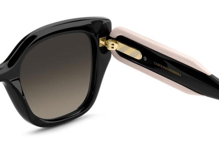 Ochelari de soare Carolina Herrera HER0312/S 3H2/HA Cat Eye Negri