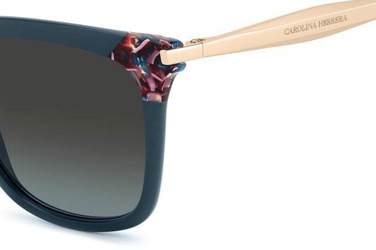 Ochelari de soare Carolina Herrera HER0308/S ZI9/I7 Cat Eye Albaștri