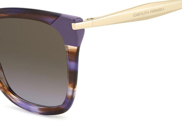 Ochelari de soare Carolina Herrera HER0307/S L7W/QR Cat Eye Violeți