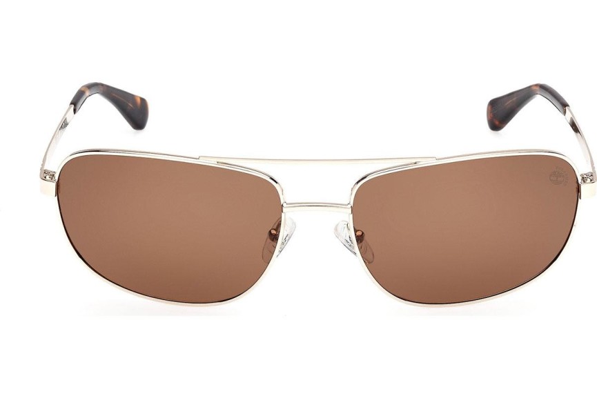 Ochelari de soare Timberland TB00045 32H Polarized Dreptunghiulari Aurii