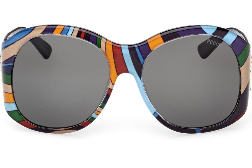 Ochelari de soare Emilio Pucci EP0233 99A Rotunzi Multicolor