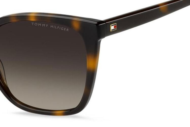 Ochelari de soare Tommy Hilfiger TH2226/S 086/HA Cat Eye Havana