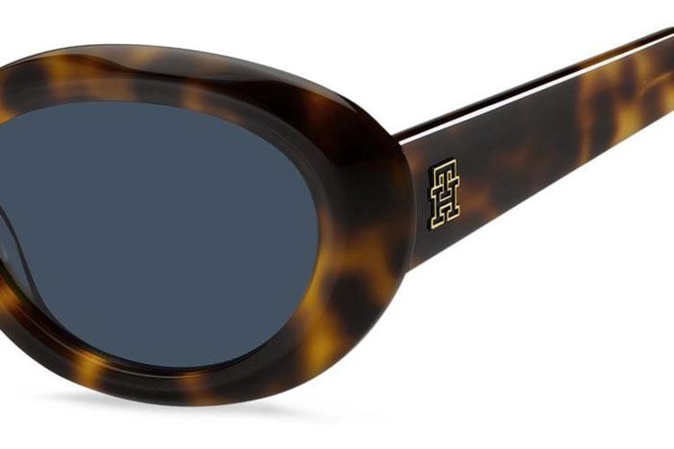 Ochelari de soare Tommy Hilfiger TH2207/S 05L/KU Ovali Havana