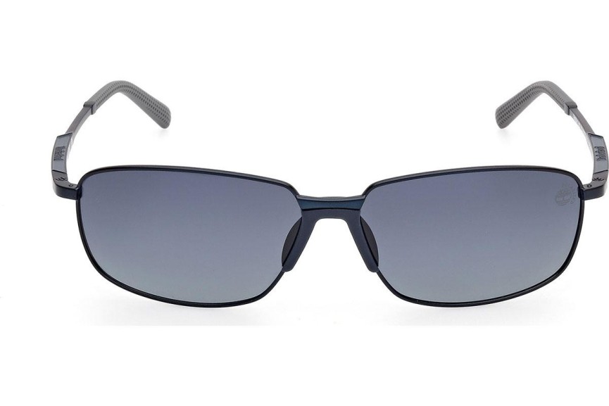 Ochelari de soare Timberland TB00041 91D Polarized Dreptunghiulari Albaștri