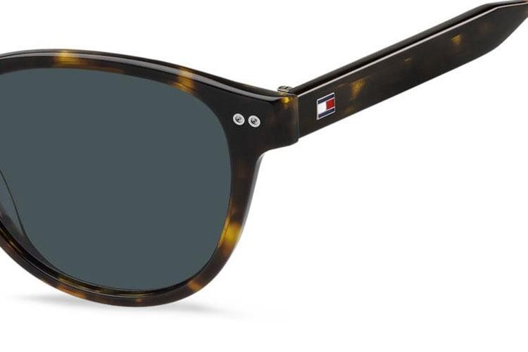 Ochelari de soare Tommy Hilfiger TH2186/S 086/KU Rotunzi Havana