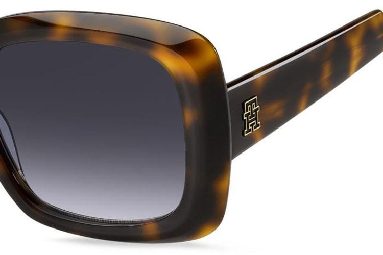 Ochelari de soare Tommy Hilfiger TH2208/S 05L/08 Cat Eye Havana