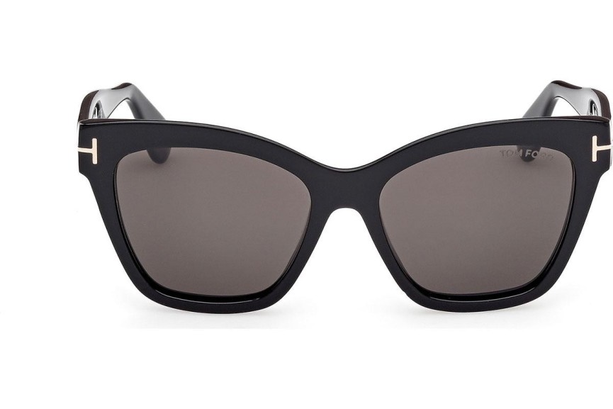 Ochelari de soare Tom Ford Elvira FT1217 01A Cat Eye Negri