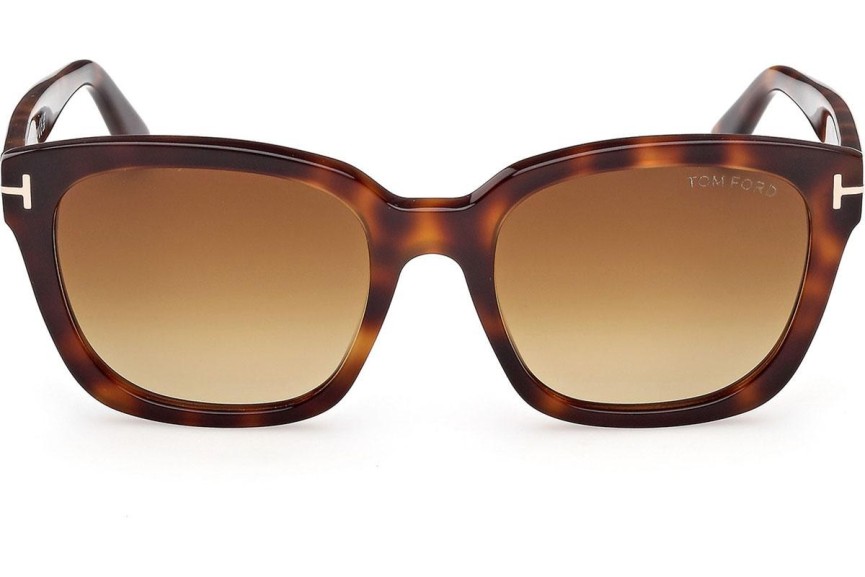 Ochelari de soare Tom Ford Haylay FT1216 53F Pătrați Havana