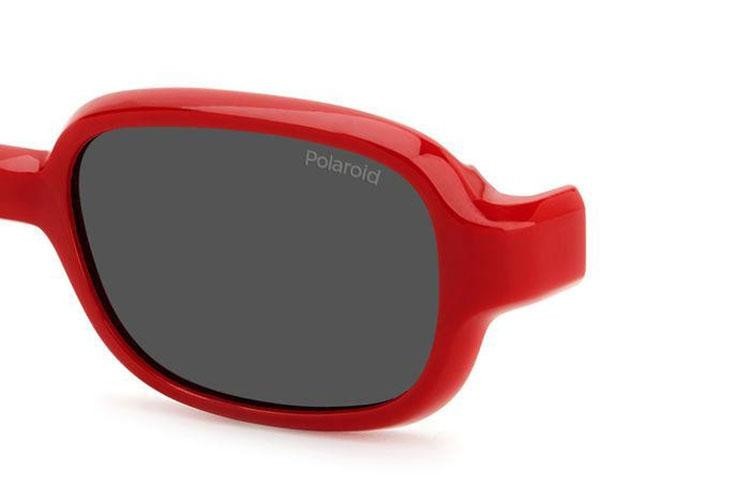 Ochelari de soare Polaroid Junior PLDK003CL-ON C9A Dreptunghiulari Roșii