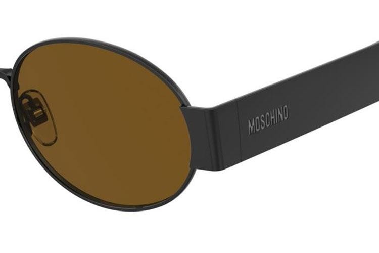 Ochelari de soare Moschino MOS185/S 807/70 Ovali Negri