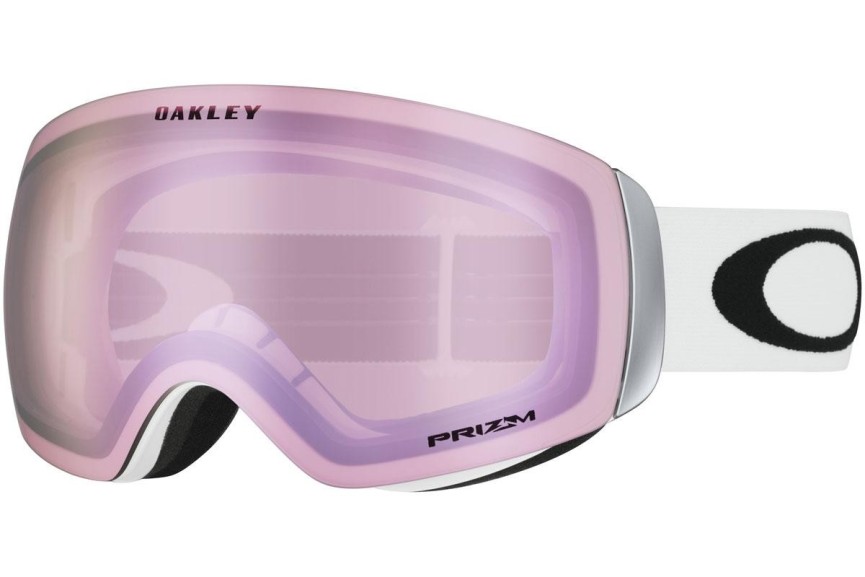 Ochelari de schi Oakley Flight Deck M OO7064-48 PRIZM Lentilă unică | Shield Albi