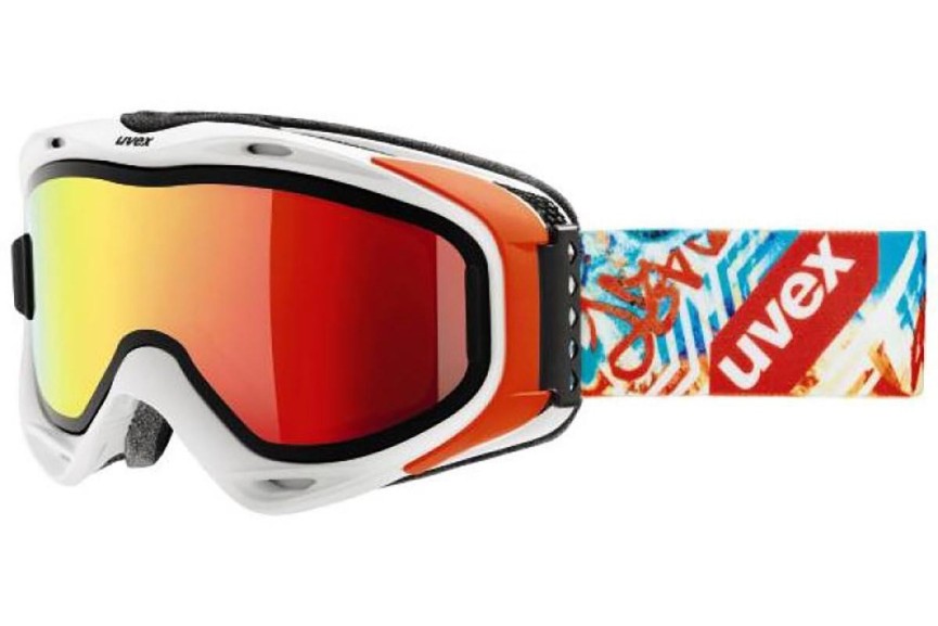 Ochelari de schi uvex g.gl 300 TOP White / Orange Mat S1 Lentilă unică | Shield Albi