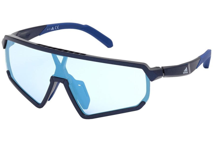 Ochelari de soare Adidas Sport SP0017 90X Lentilă unică | Shield Albaștri