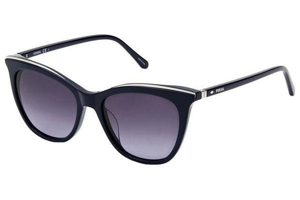 Ochelari de soare Fossil FOS2103/G/S PJP/9O Cat Eye Albaștri