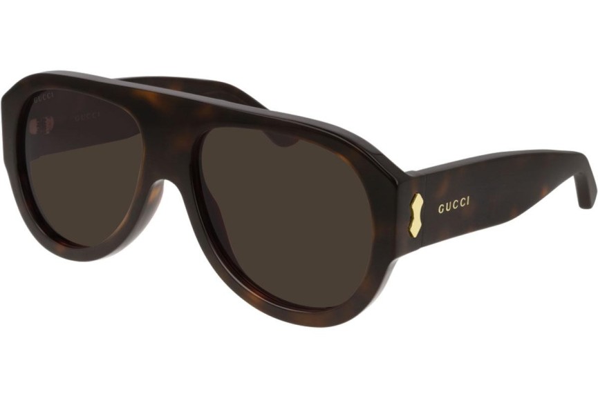 Ochelari de soare Gucci GG0668S 002 Pilot Havana