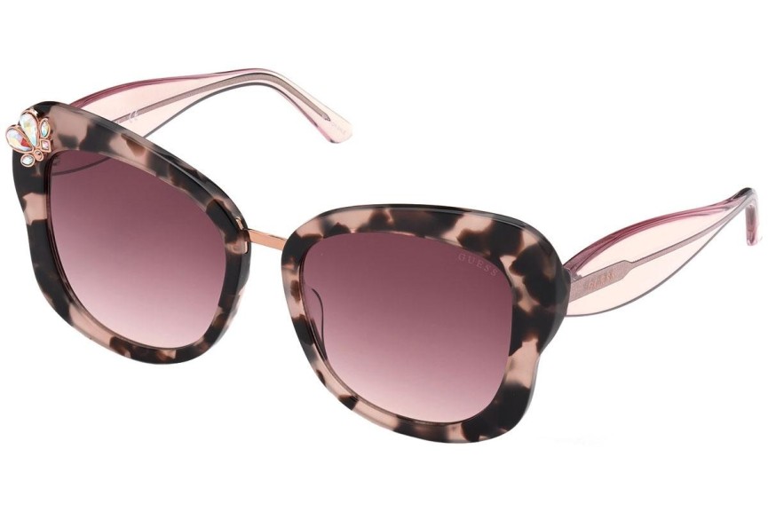 Ochelari de soare Guess GU7754 74U Cat Eye Havana