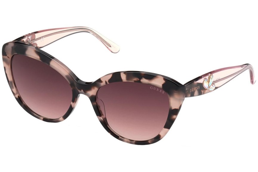 Ochelari de soare Guess GU7755 74U Cat Eye Havana