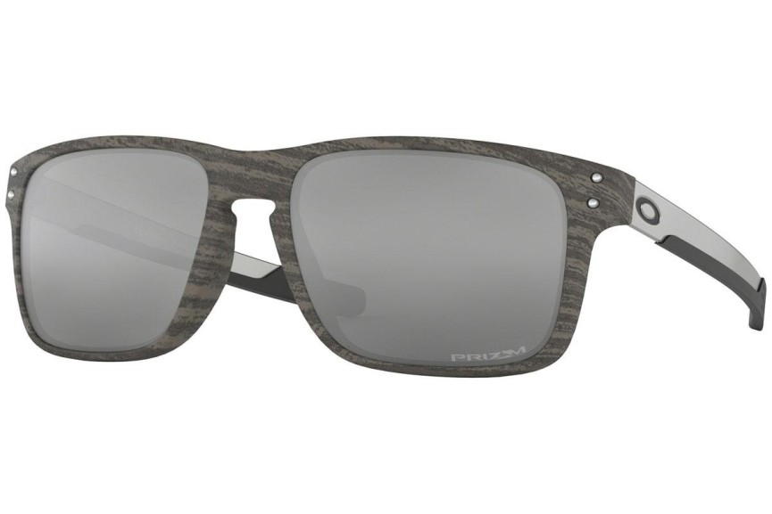 Ochelari de soare Oakley Holbrook Mix Woodgrain Collection OO9384-04 PRIZM Dreptunghiulari Maro