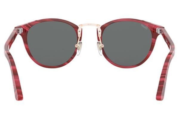 Ochelari de soare Persol PO3108S 1112B1 Rotunzi Roșii