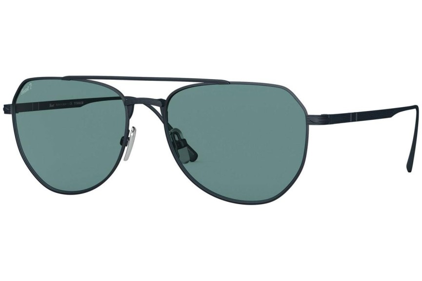 Ochelari de soare Persol PO5003ST 8002P1 Polarized Rotunzi Albaștri