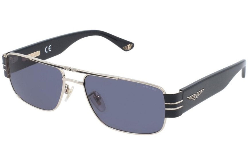 Ochelari de soare Police Origins 29 SPLA55 0301 Dreptunghiulari Aurii